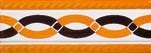 CENEFA 7X20 DECORADO A TREPA LONDRES MANDARINA - MLM